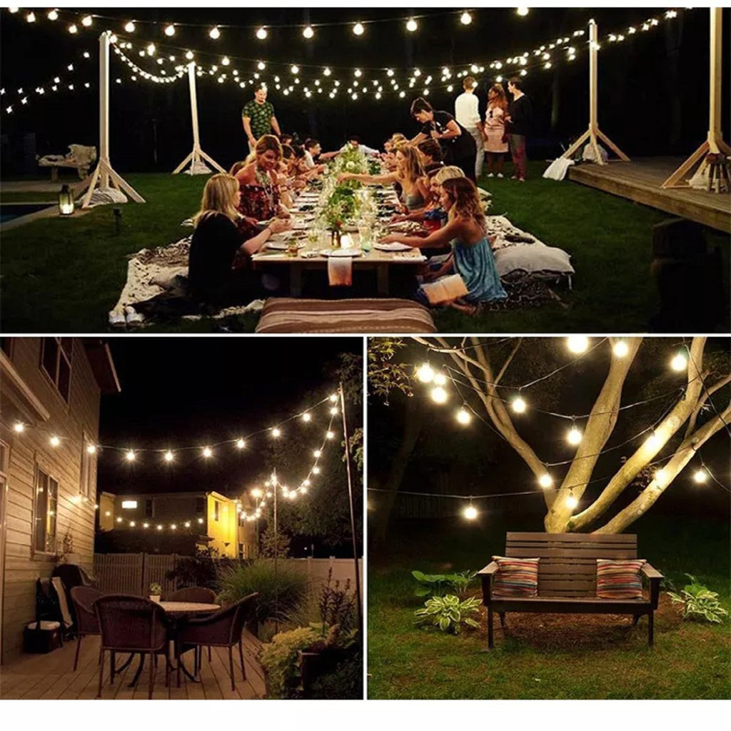 100 Light Bulb Solar String Light (Warm Light)
