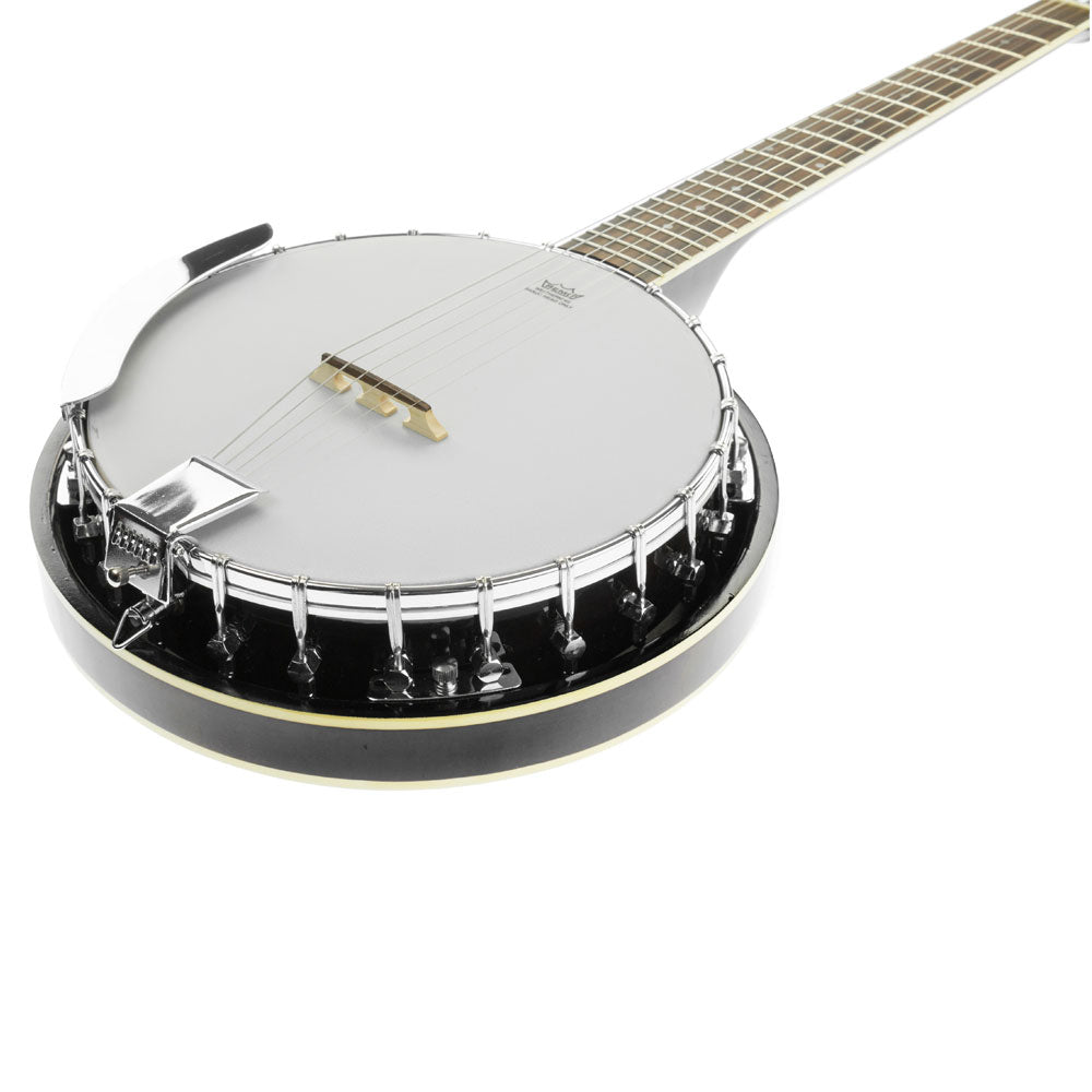 6 String Resonator Banjo - Black