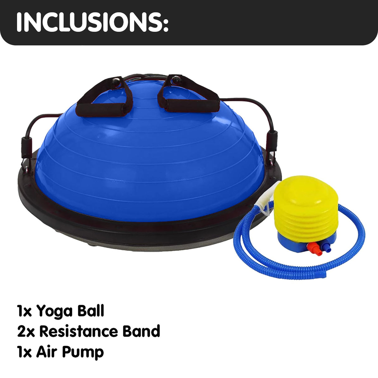 Fitness Yoga Ball Home Gym Workout Balance Trainer Blue