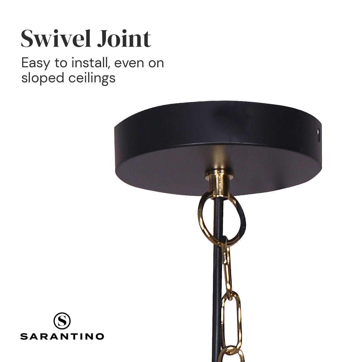 Black and Gold Pendant Light