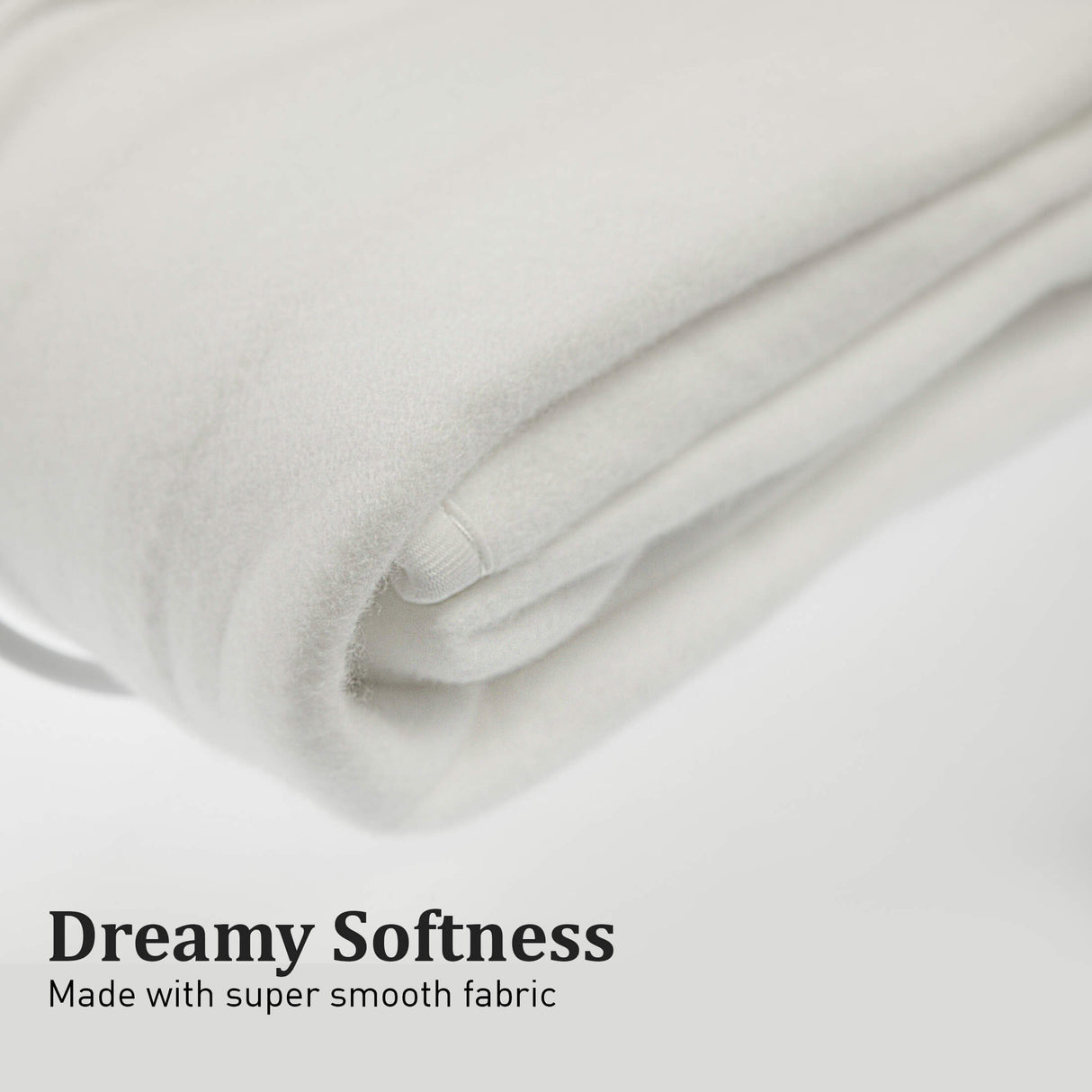 Electric Blanket Queen Size Fitted Underlay Winter Throw - White