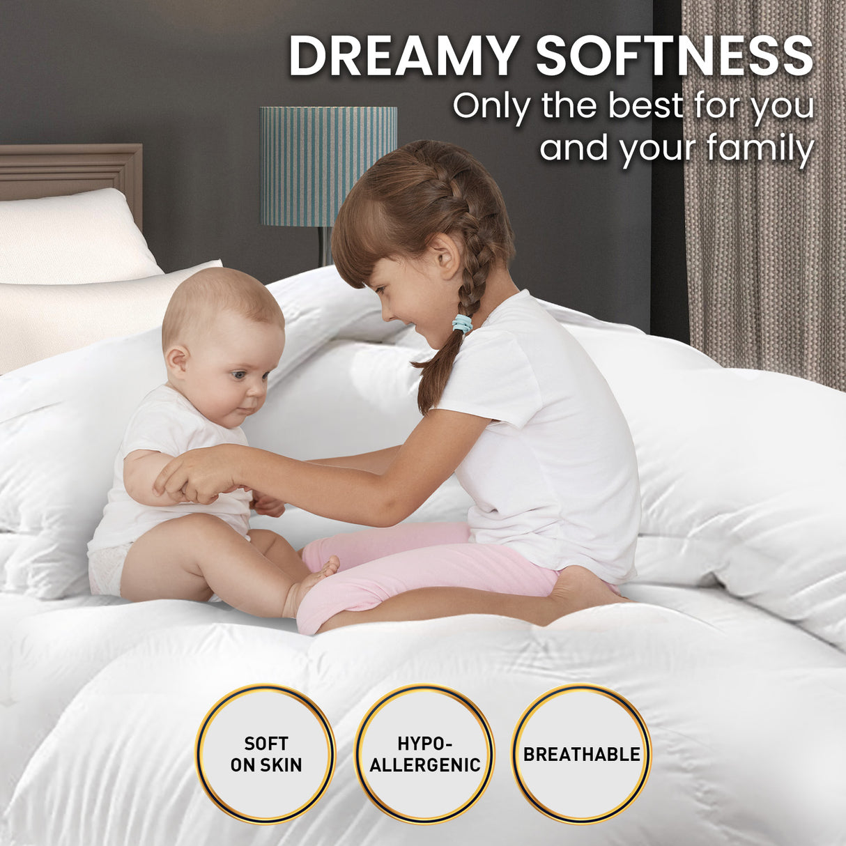 500GSM Goose Down Feather Comforter Doona - Super King