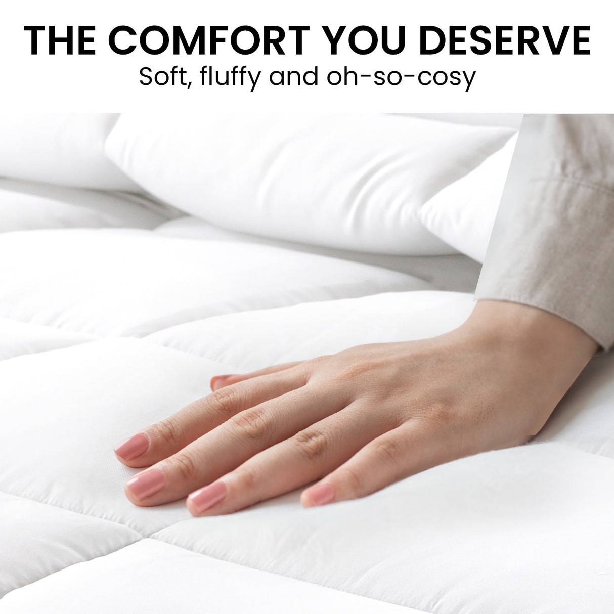 700GSM Goose Down Feather Comforter Doona - Super King