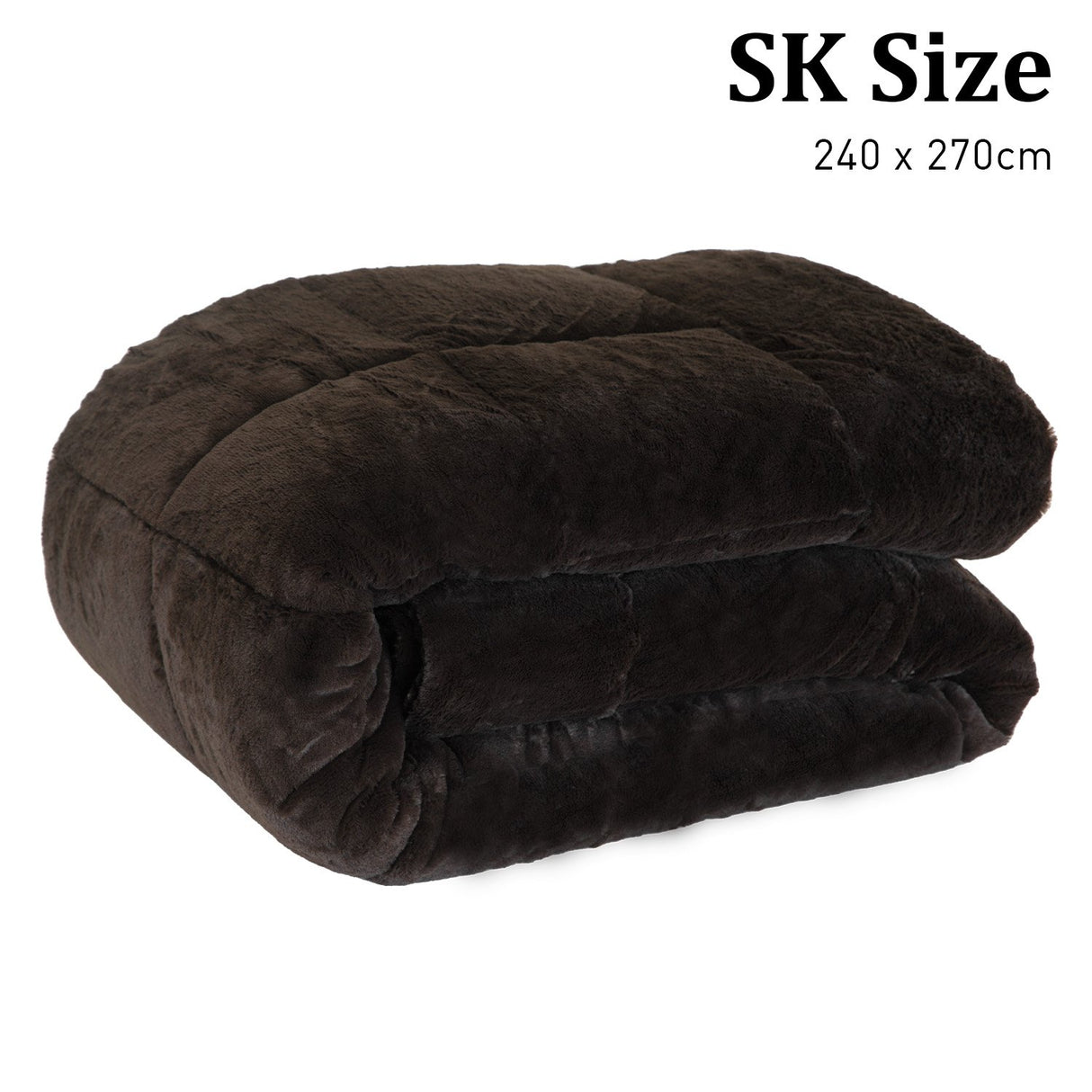 500GSM Faux Mink Quilt Comforter - Super King
