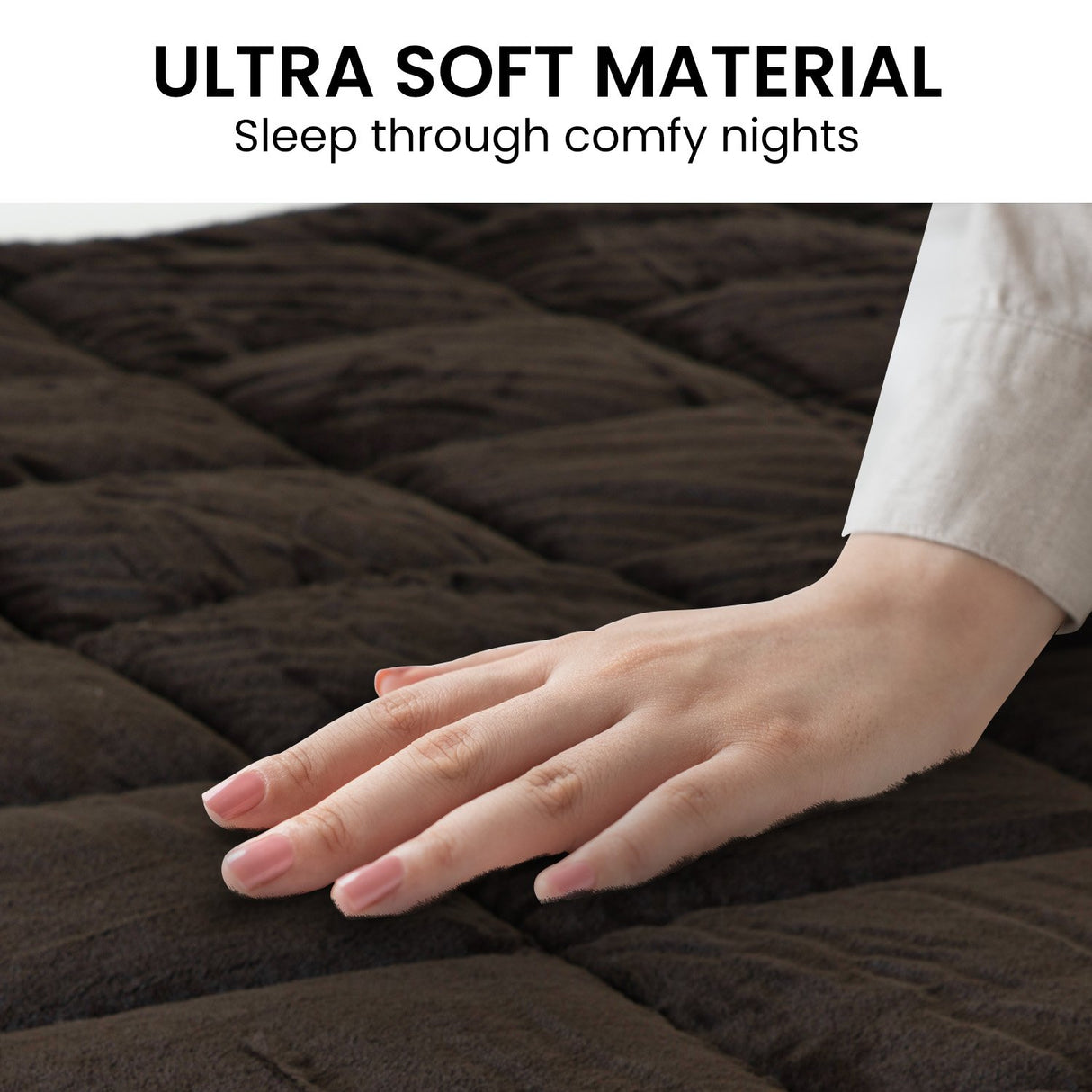 500GSM Faux Mink Quilt Comforter - Super King