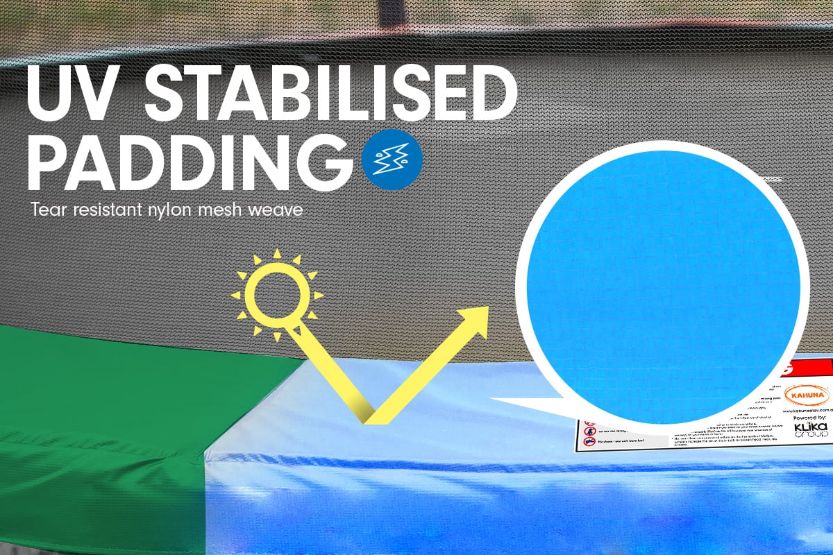 6ft Trampoline Round Free Pad Cover Spring Mat Net Safety Net Enclosure Rainbow