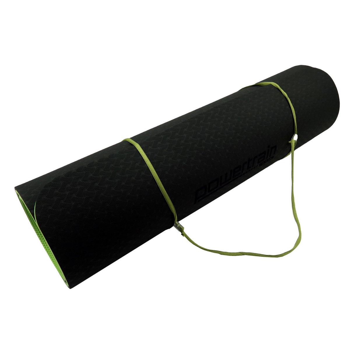 Eco-Friendly TPE Pilates Exercise Yoga Mat 8mm - Black Green