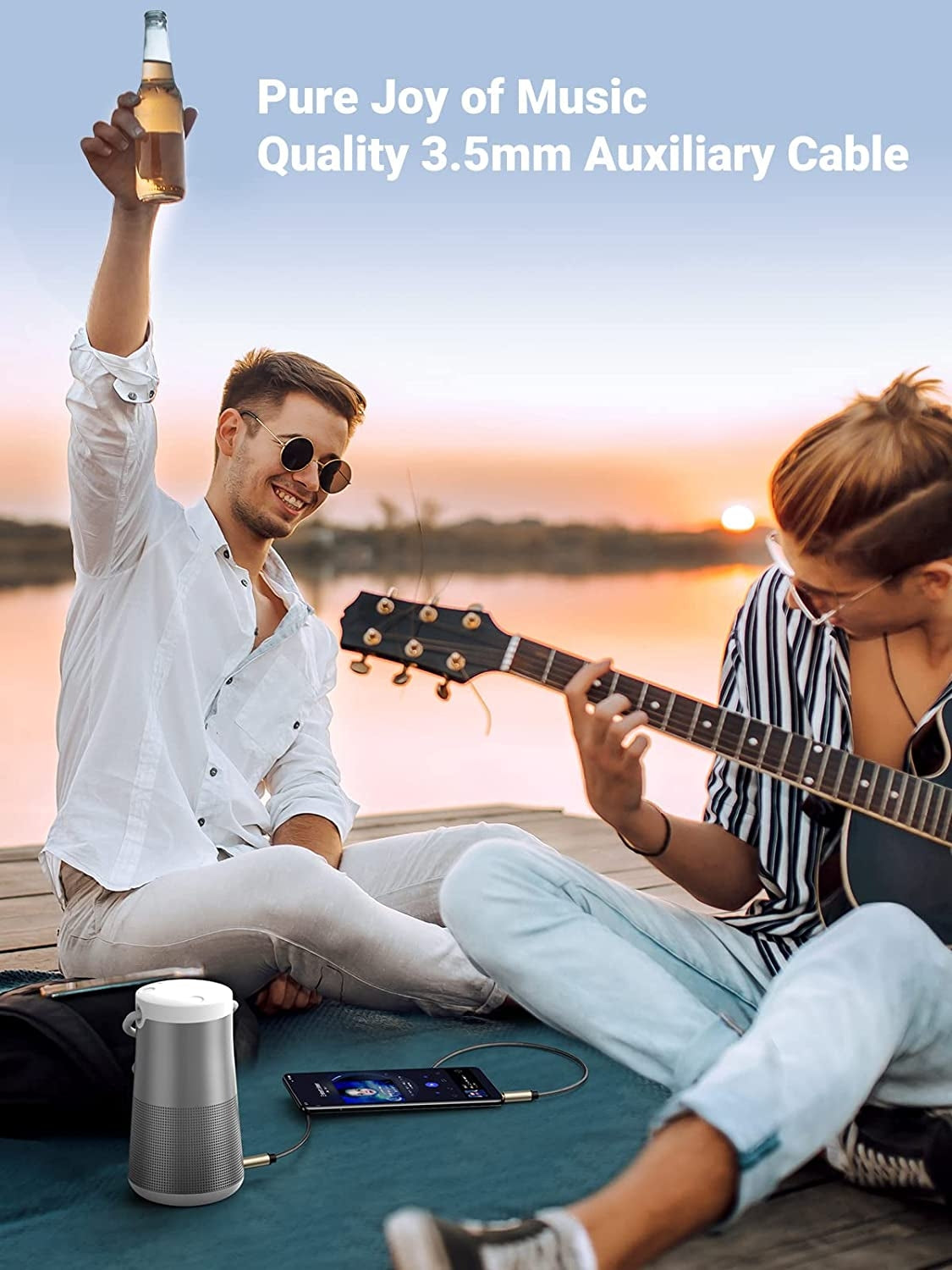 10604 3.5mm Male to Male Aux Stereo Audio Cable 2M