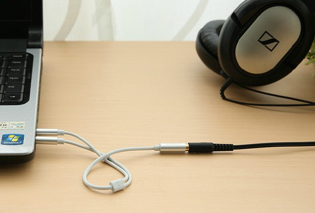 3.5mm Female to 2mm male audio cable - White (20897)