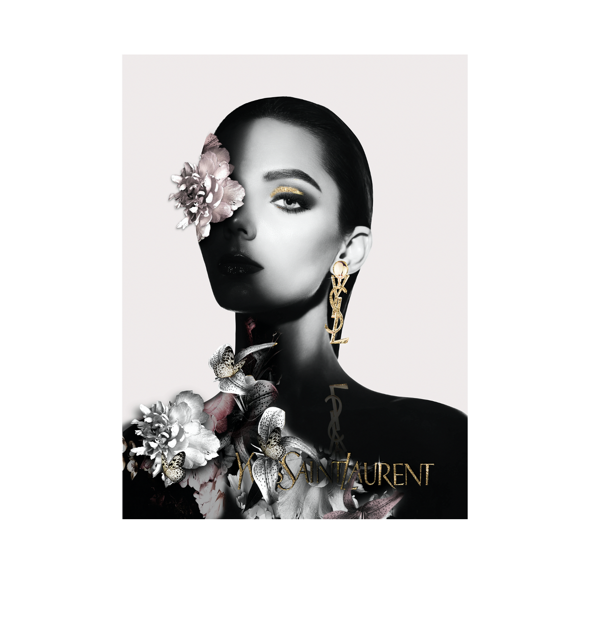 Saint Fashion - 90cm x 60cm White Framed Artwork