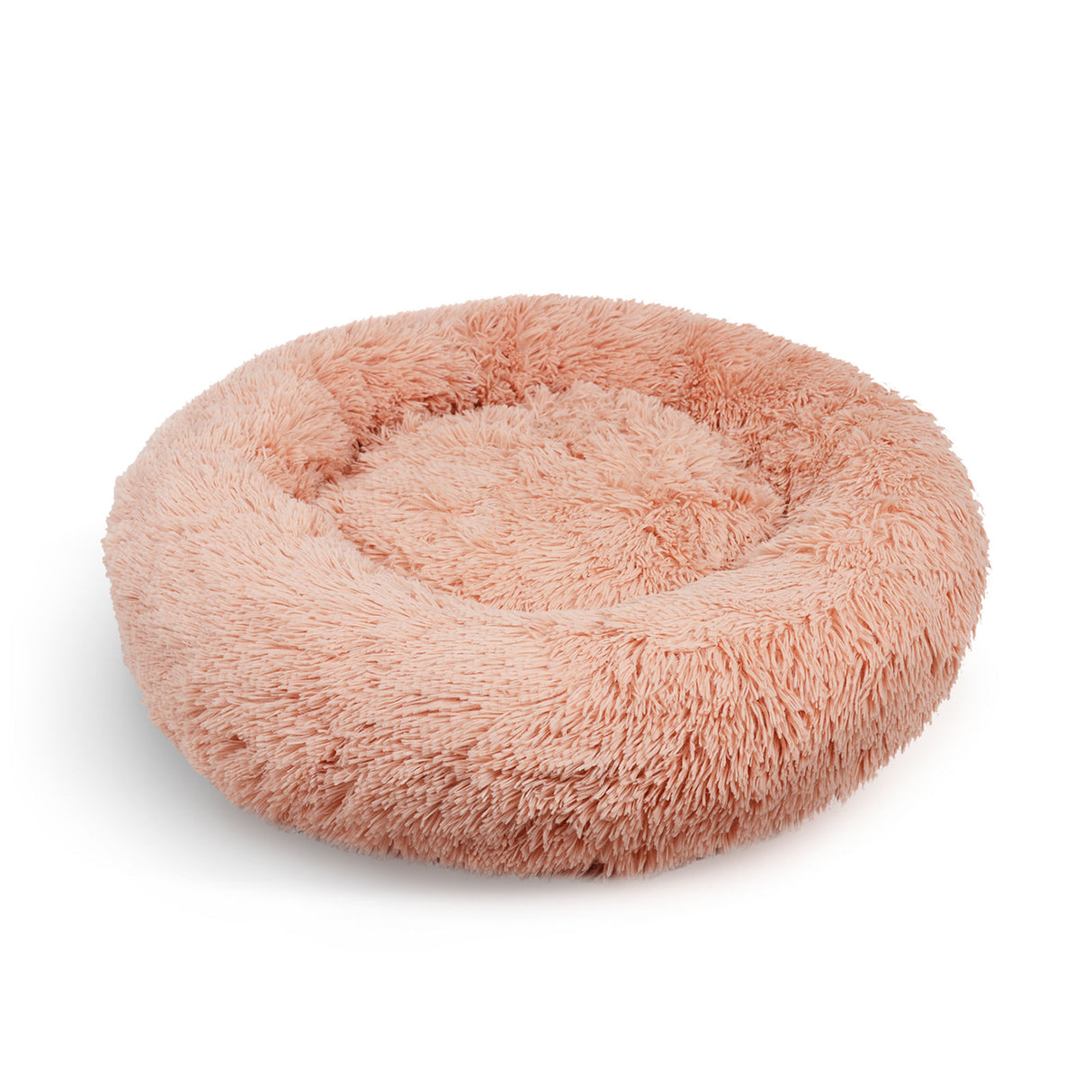 Pet Dog Bedding Warm Plush Round Comfortable Nest Comfy Sleep kennel Pink XXL