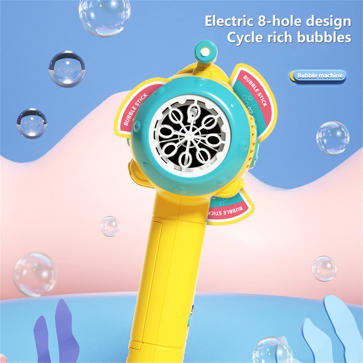 Full-Automatic Submarine Windmill Bubble Machine Children's Hand-Held Toy