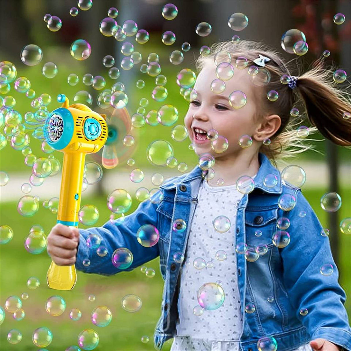 Full-Automatic Submarine Windmill Bubble Machine Children's Hand-Held Toy