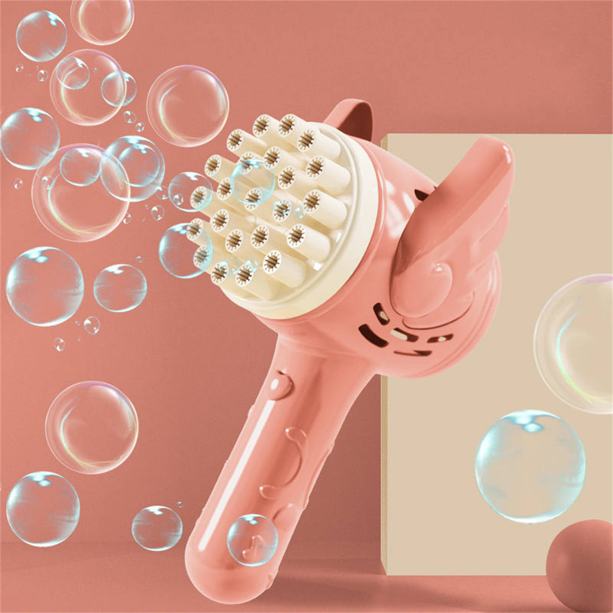 23-Hole Angel Bubble Hammer Gatling Bubble Machine Children's Electric Toy