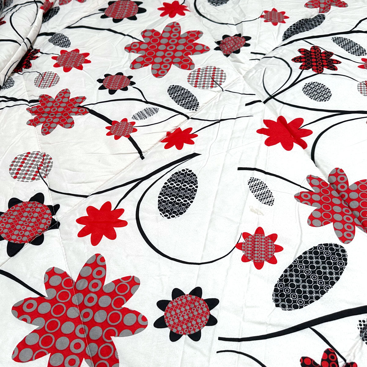 3 Pce Light Weight Comforter Set Queen/King Corbett Floral Circles