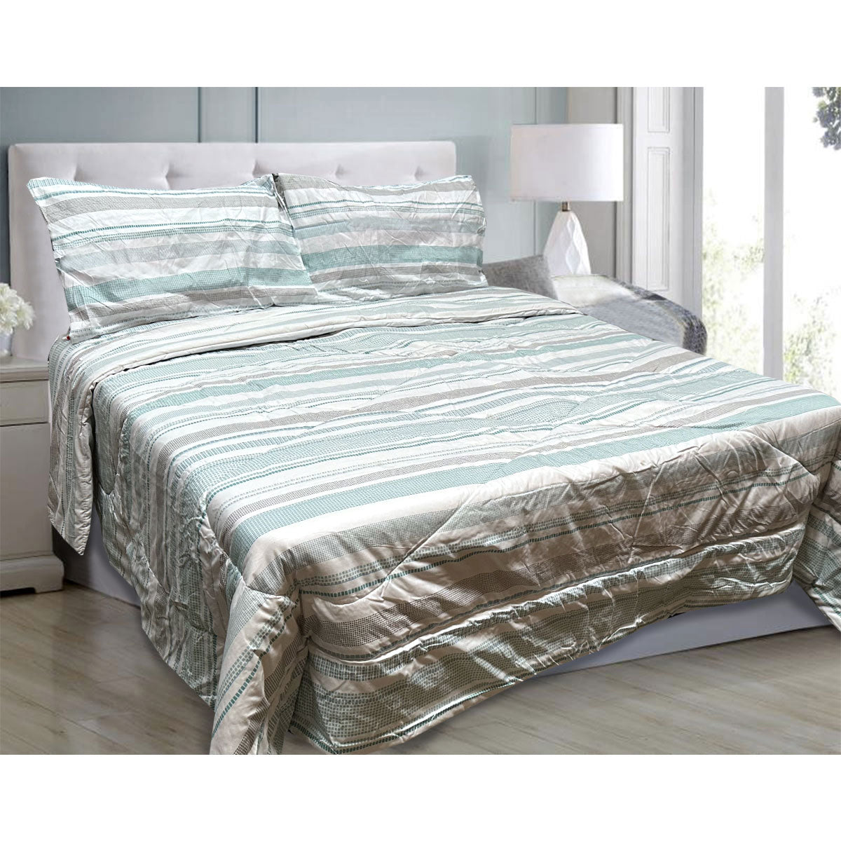 3 Pce Light Weight Comforter Set Queen/King Oscar Mosaic