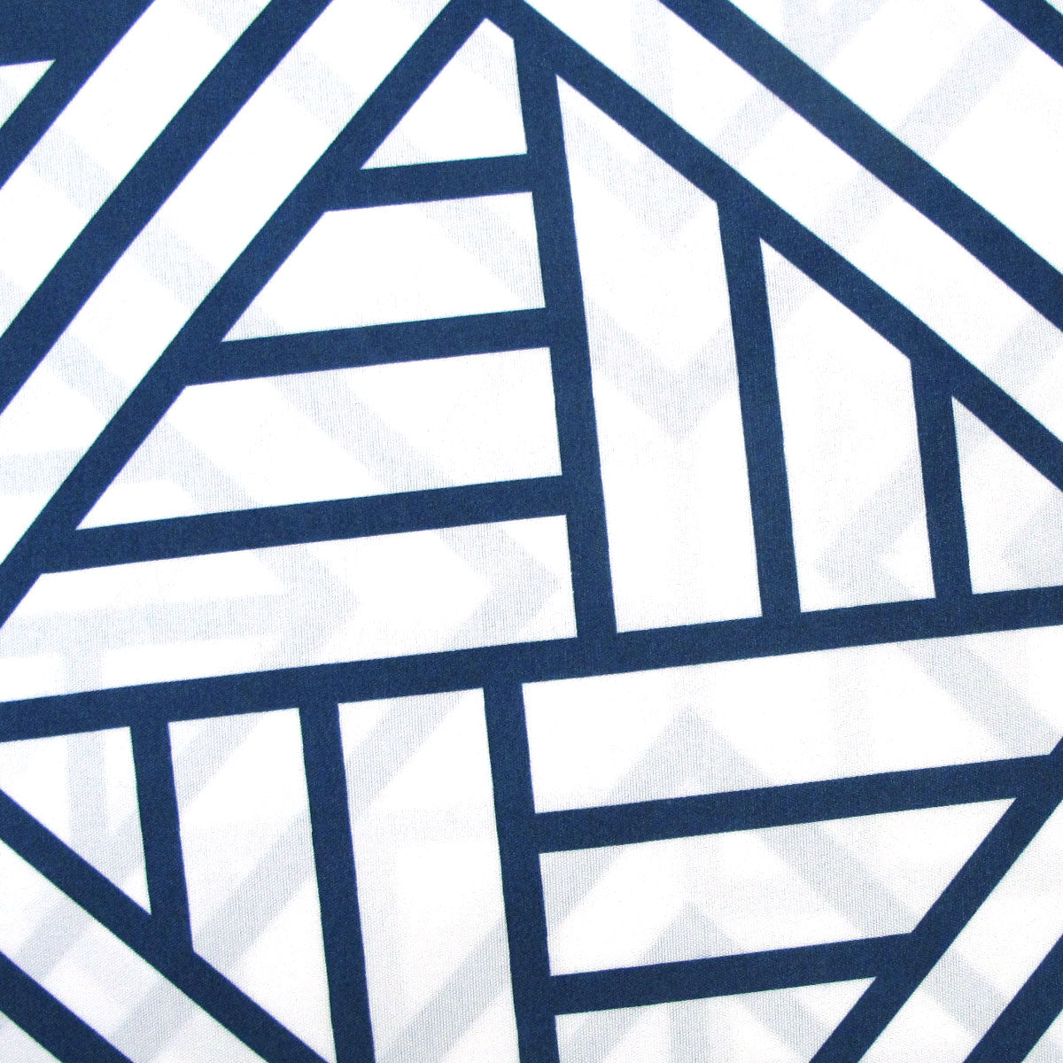 Navy Enzi Geometric Pattern Printed Microfiber Polyester Quilt Cover Set Queen