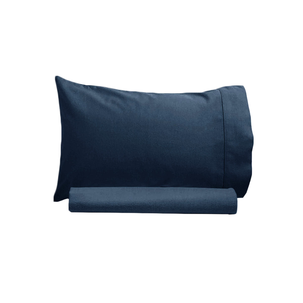 250TC 100% Cotton Sheet Set Single Navy