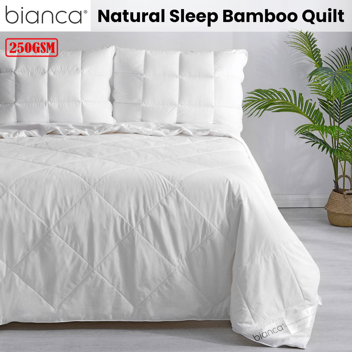 250GSM Natural Sleep Bamboo Summer Quilt Double