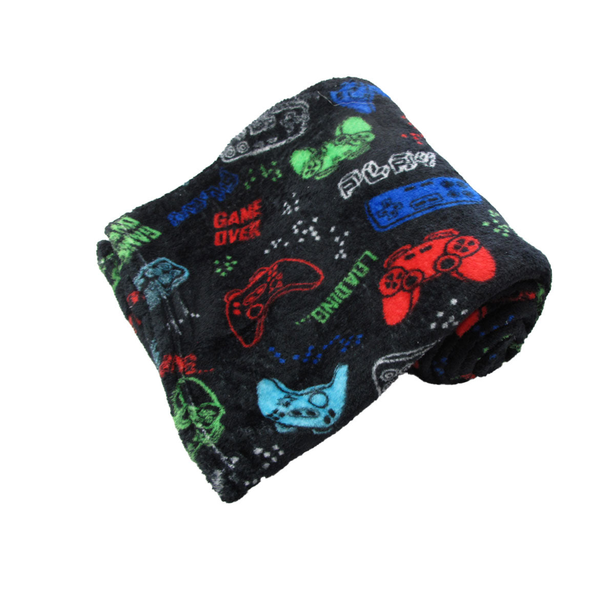190GSM Boys Cool Ultra Soft Coral Fleece Throw 127 x 152cm Gaming Pro