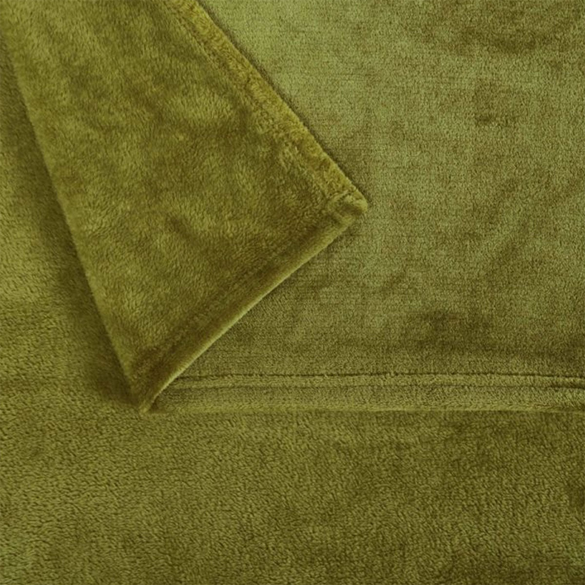 Super Soft Blanket Single Size 160 x 240 cm Moss Green