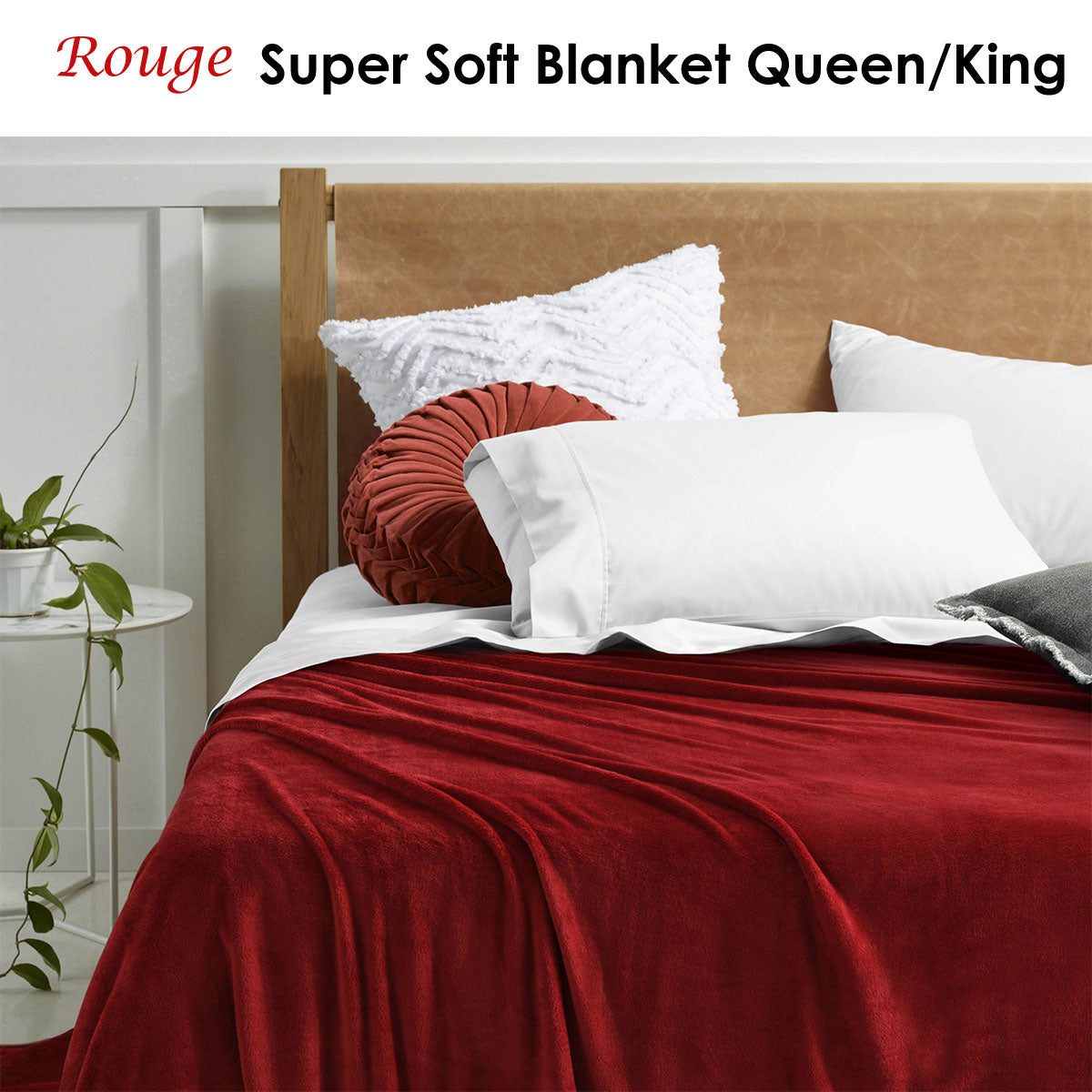 Rouge Super Soft Blanket Queen/King