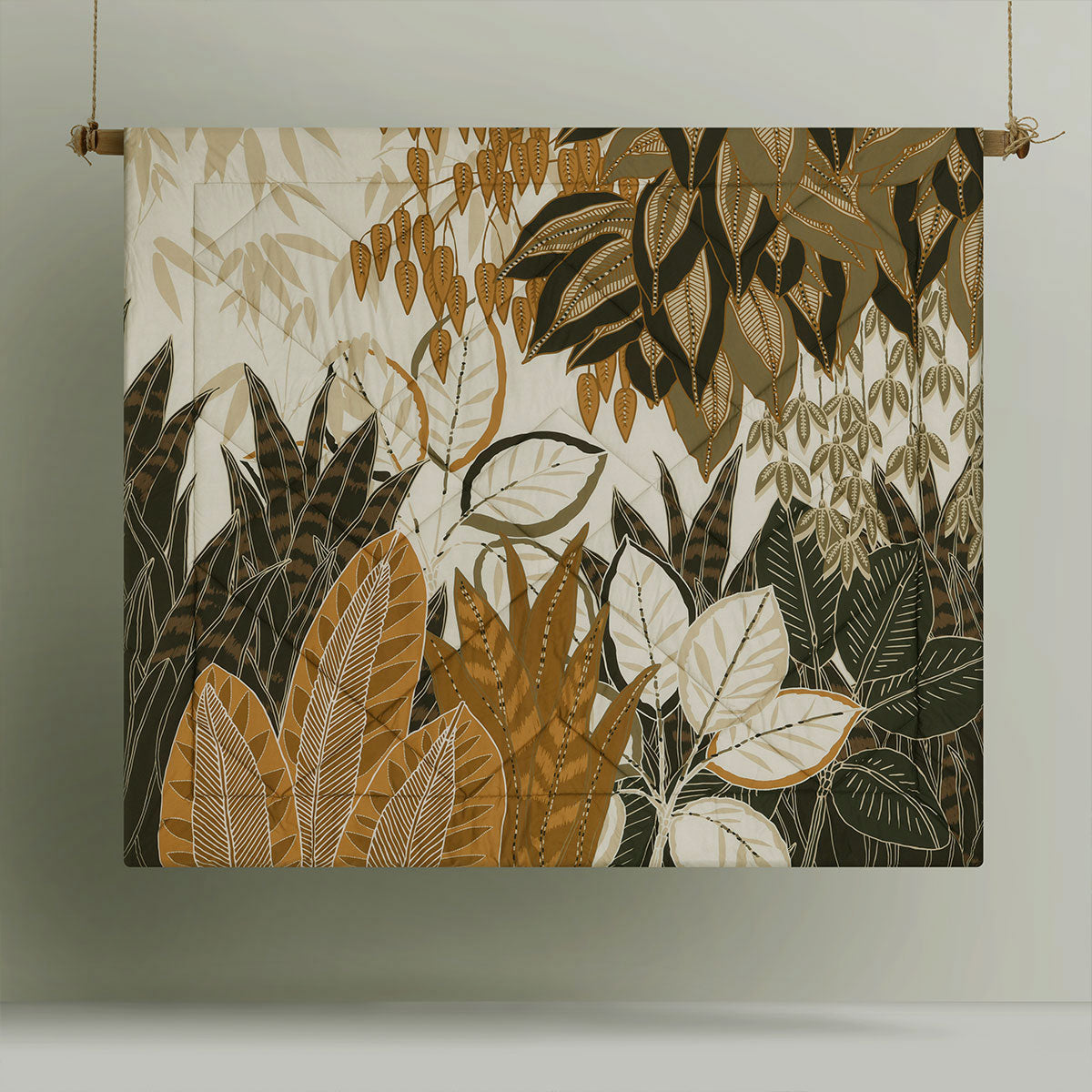 Bronte Washed Cotton Printed 3 Piece Comforter Set Queen