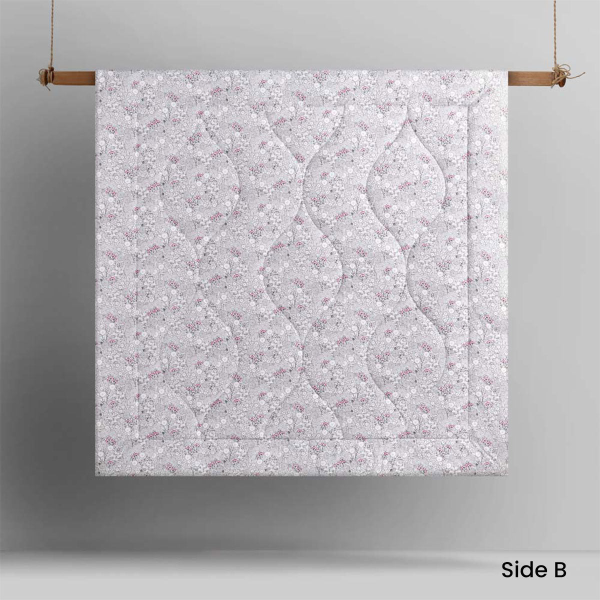 Amara Washed Cotton Printed Reversible Comforter Set King