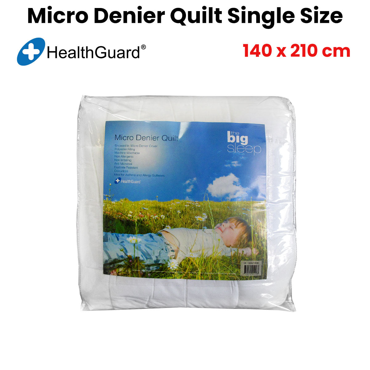 300GSM Asthma and Allergy Sufferers Micro Denier Quilt Single