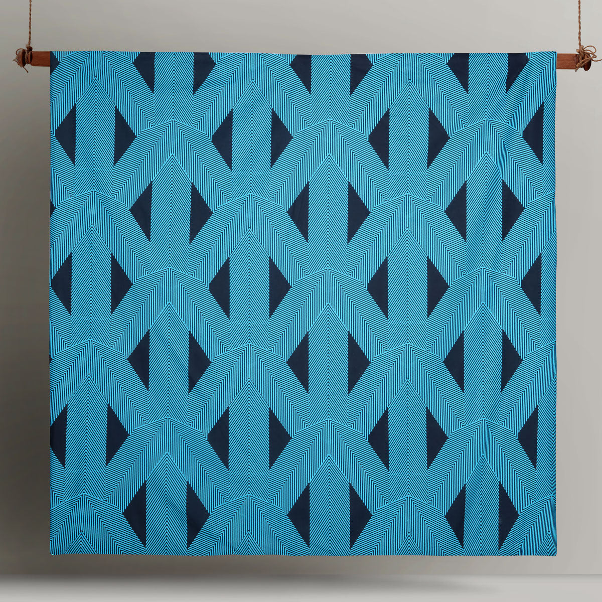 Aster Blue Cotton Quilt Cover Set King