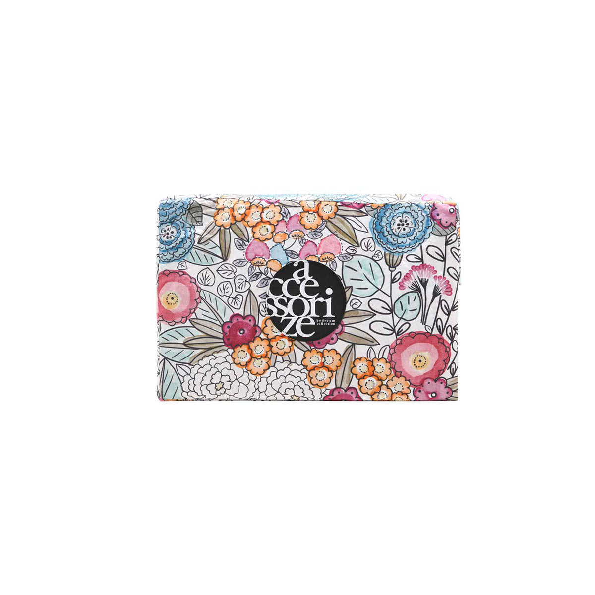 Amara Washed Cotton Printed Reversible Quilt Cover Set Queen