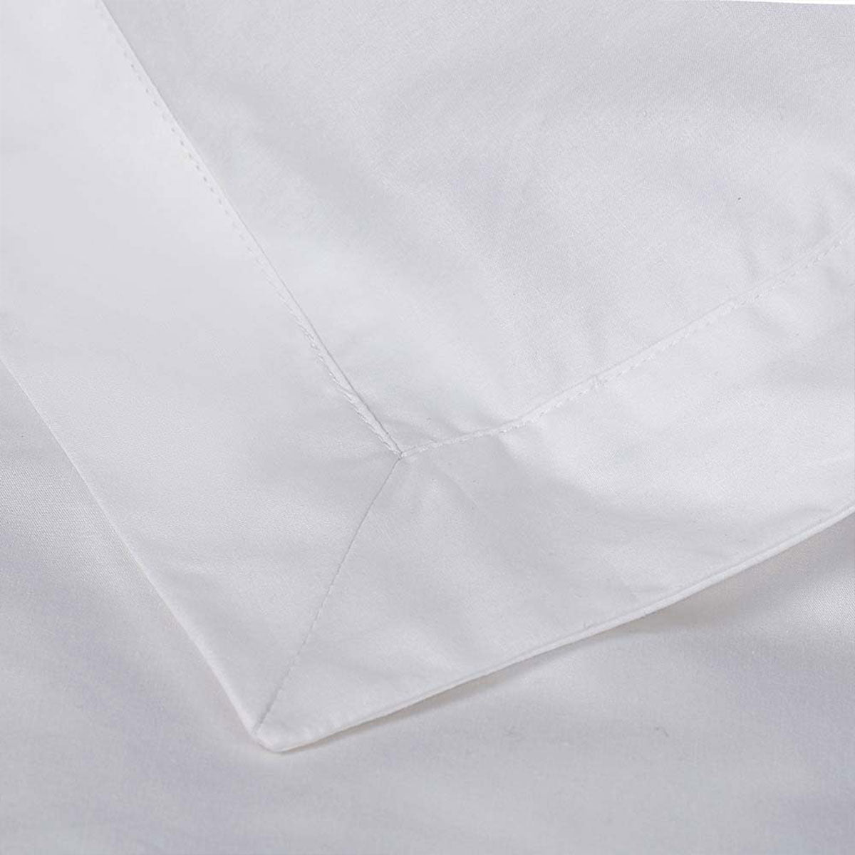 White Tailored Hotel Deluxe Cotton Quilt Cover Set Queen