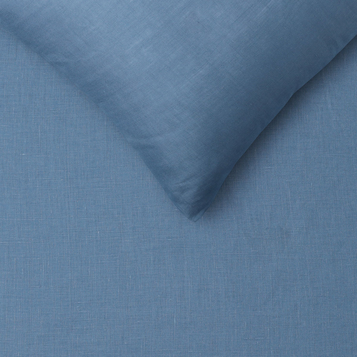 100% Linen Brilliant Blue Quilt Cover Set King