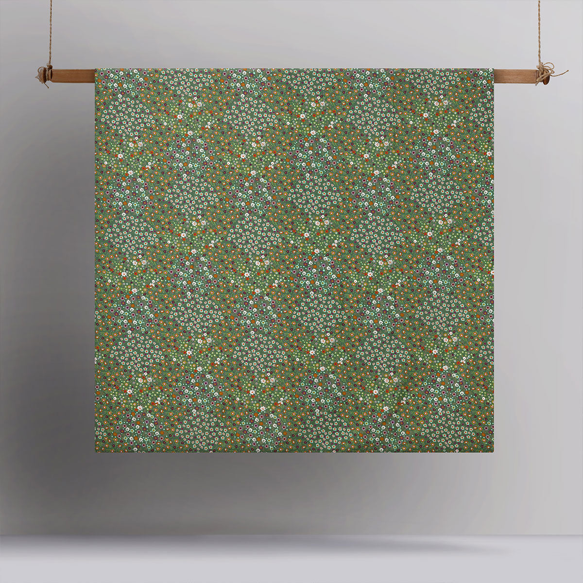 Lisa Green Washed Cotton Printed Quilt Cover Set Queen