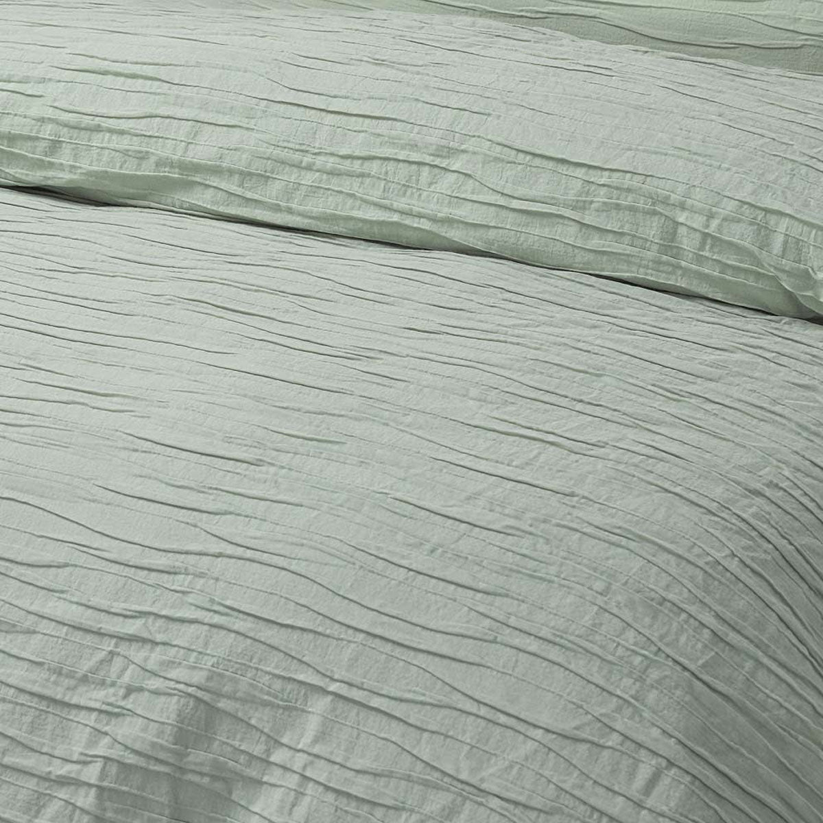 Malvern Sage Cotton Quilt Cover Set Single