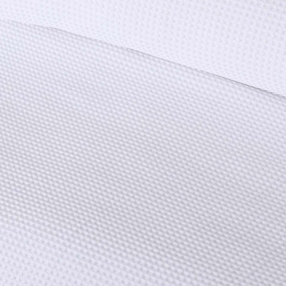 White Waffle Polyester Quilt Cover Set Single