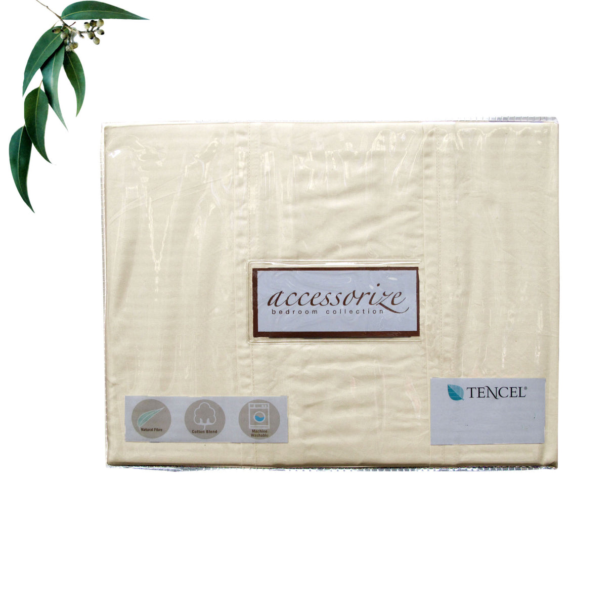 Tencel Cotton Blend Quilt Cover Cream (Also Known as Stone) King
