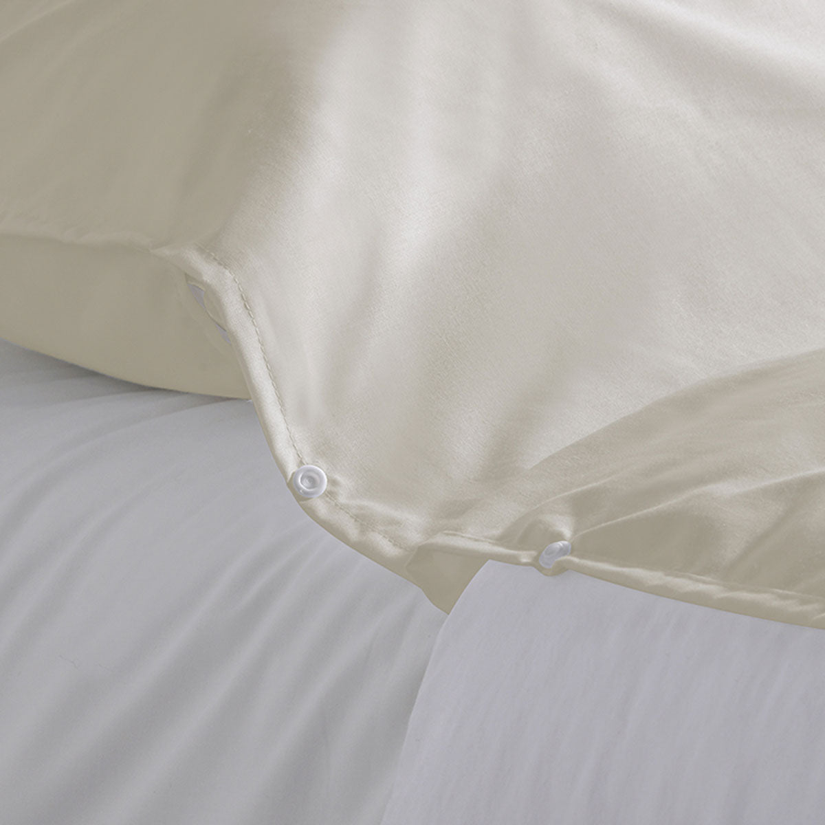 Self Tanning Polyester Cotton Sheet Protector 145cm x 220cm Silver
