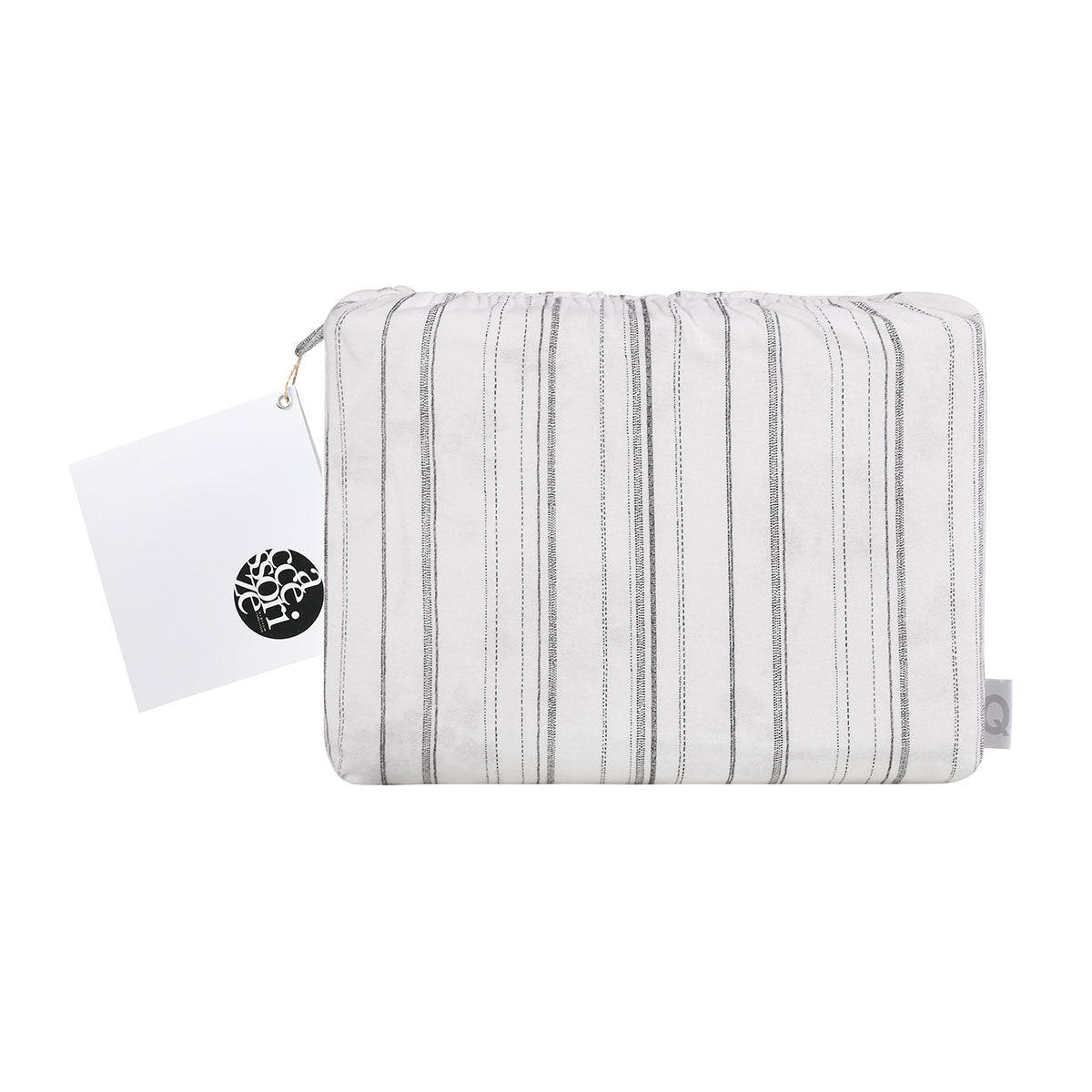 Cotton Flannelette Sheet Set Weathered Stripe - Double