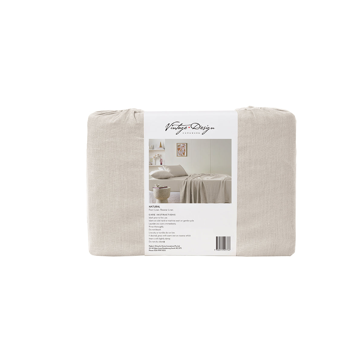 Natural French Linen Sheet Set King