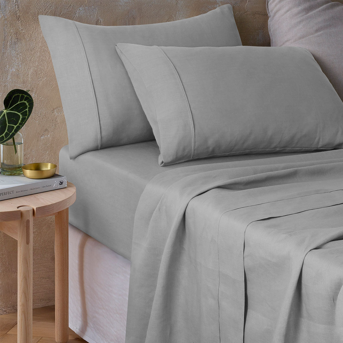 Silver 100% Hemp Sheet Set Queen