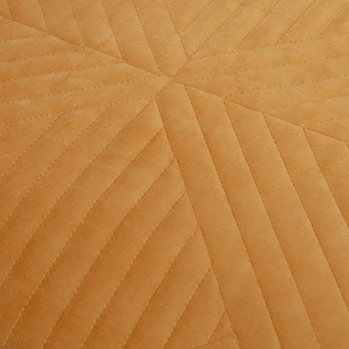 Merida Mustard Velvet Quilted Coverlet Set Queen/King