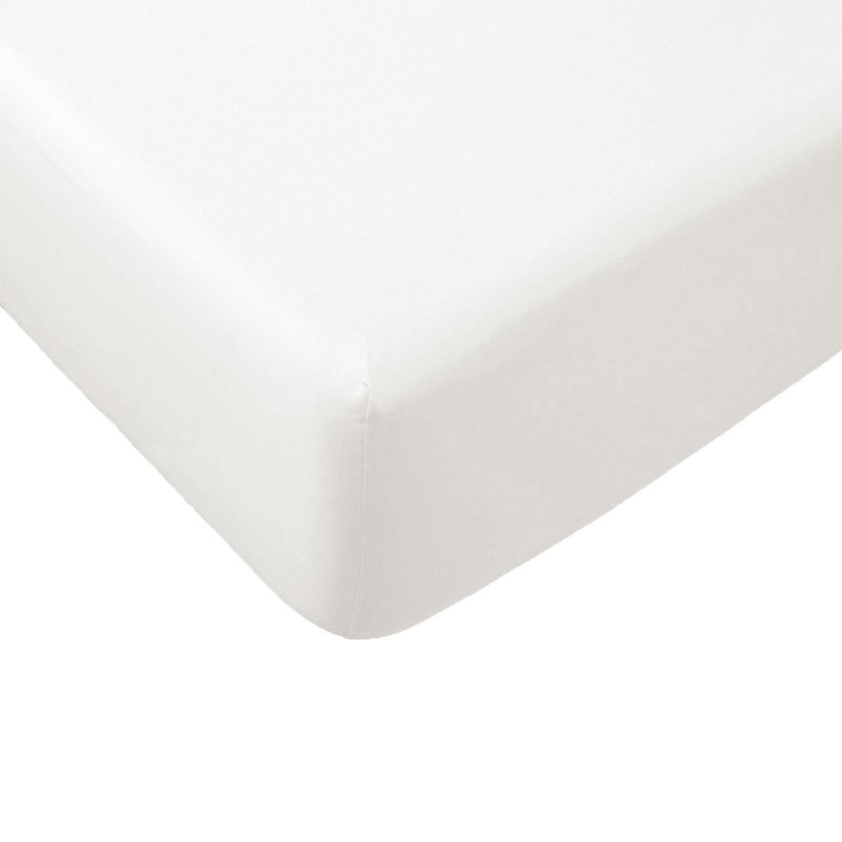 Polyester Cotton Fitted Sheet 33cm Wall Double Ivory