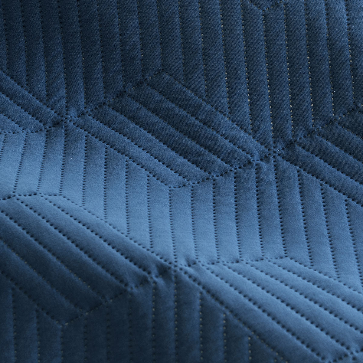 Maxwell Navy Embossed Vintage Washed Quilt Cover Set King