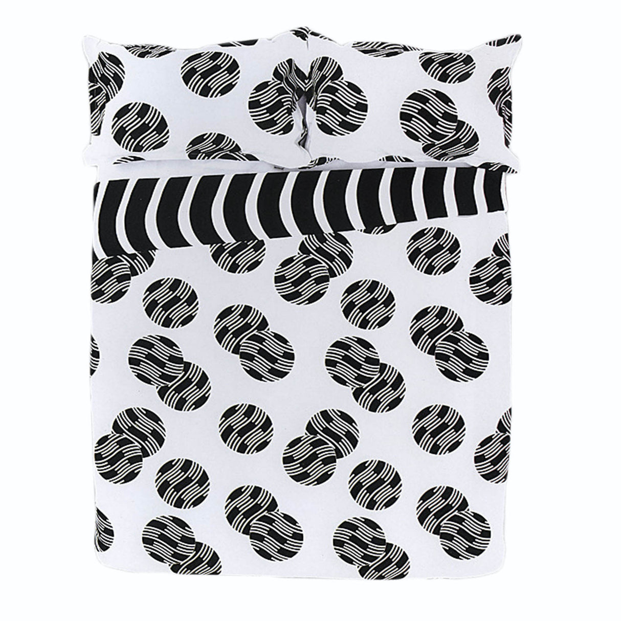 Ontario Reversible Quilt Cover Set BLACK King