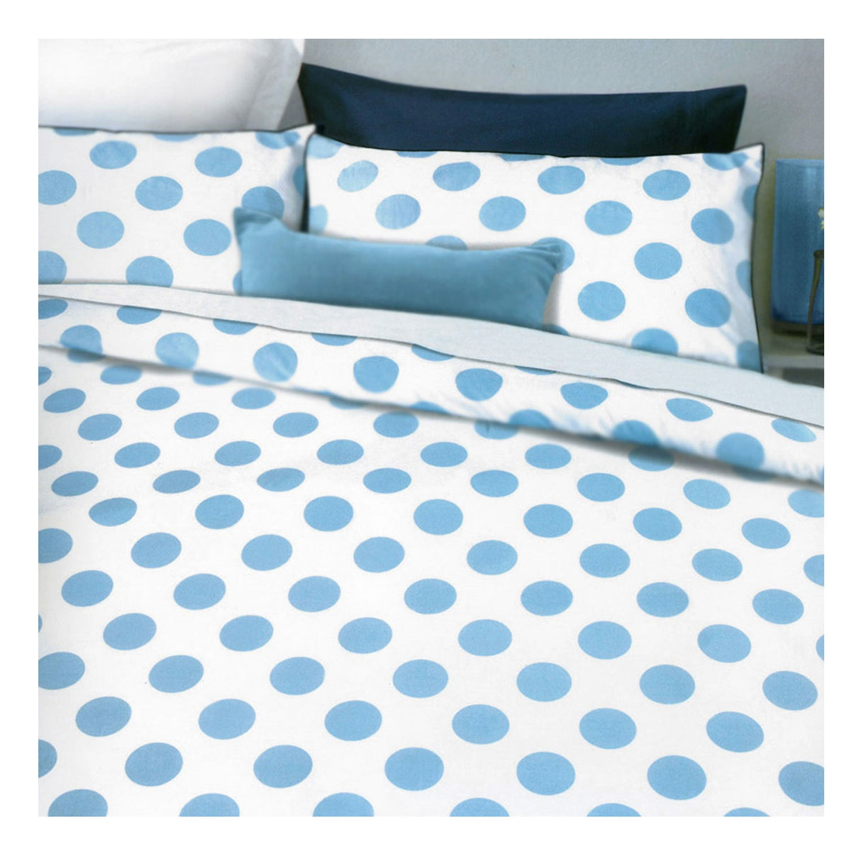 Spot Blue Quilt Cover Set King