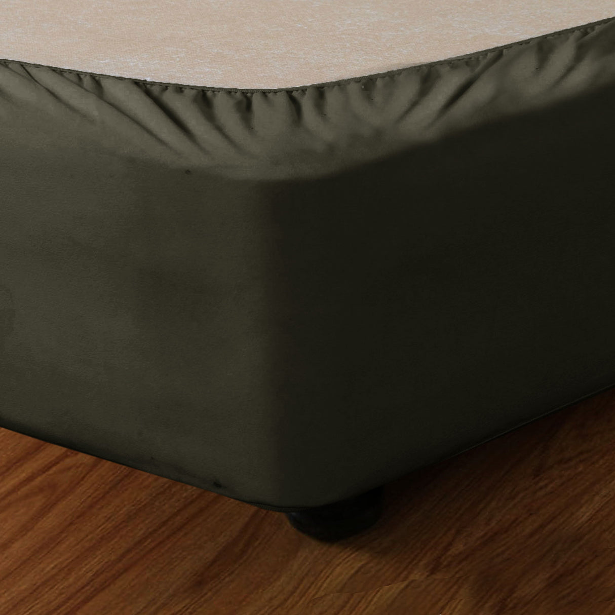 Stretch Valance Taupe SINGLE