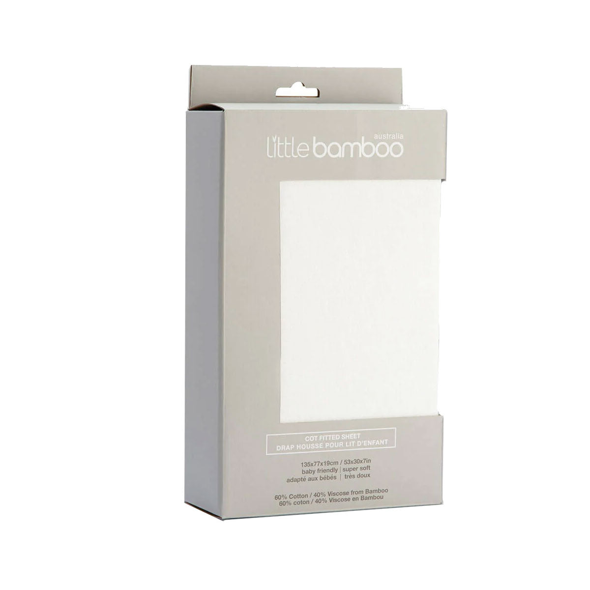 Jersey Fitted Sheet Cot Size Natural