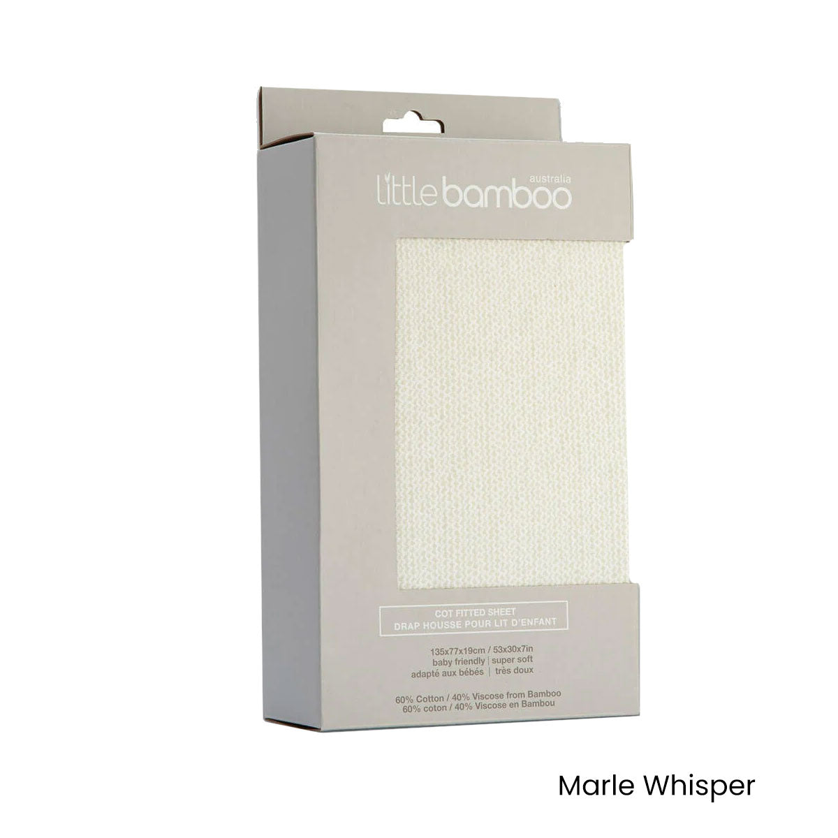 Jersey Fitted Sheet Cot Size Marle Whisper