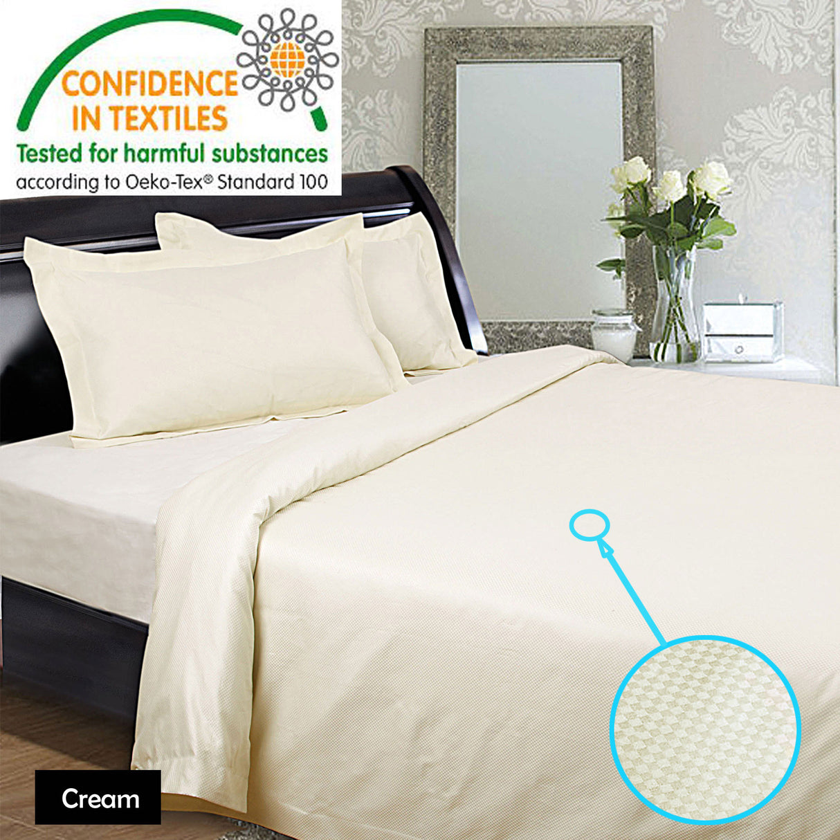 1350TC Sheet Set Cream KING